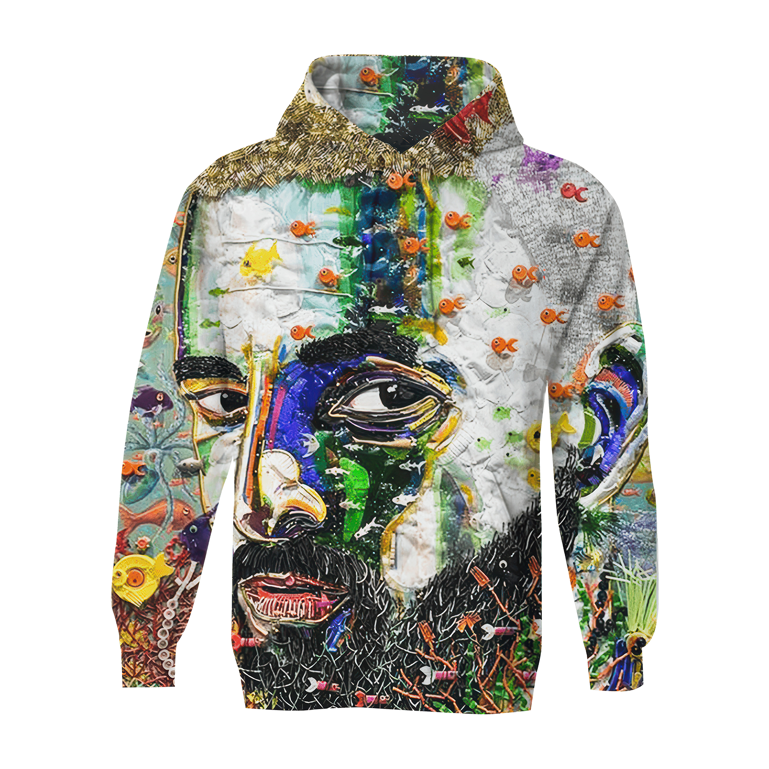 #7DJ Portrait All-Over Hoodie