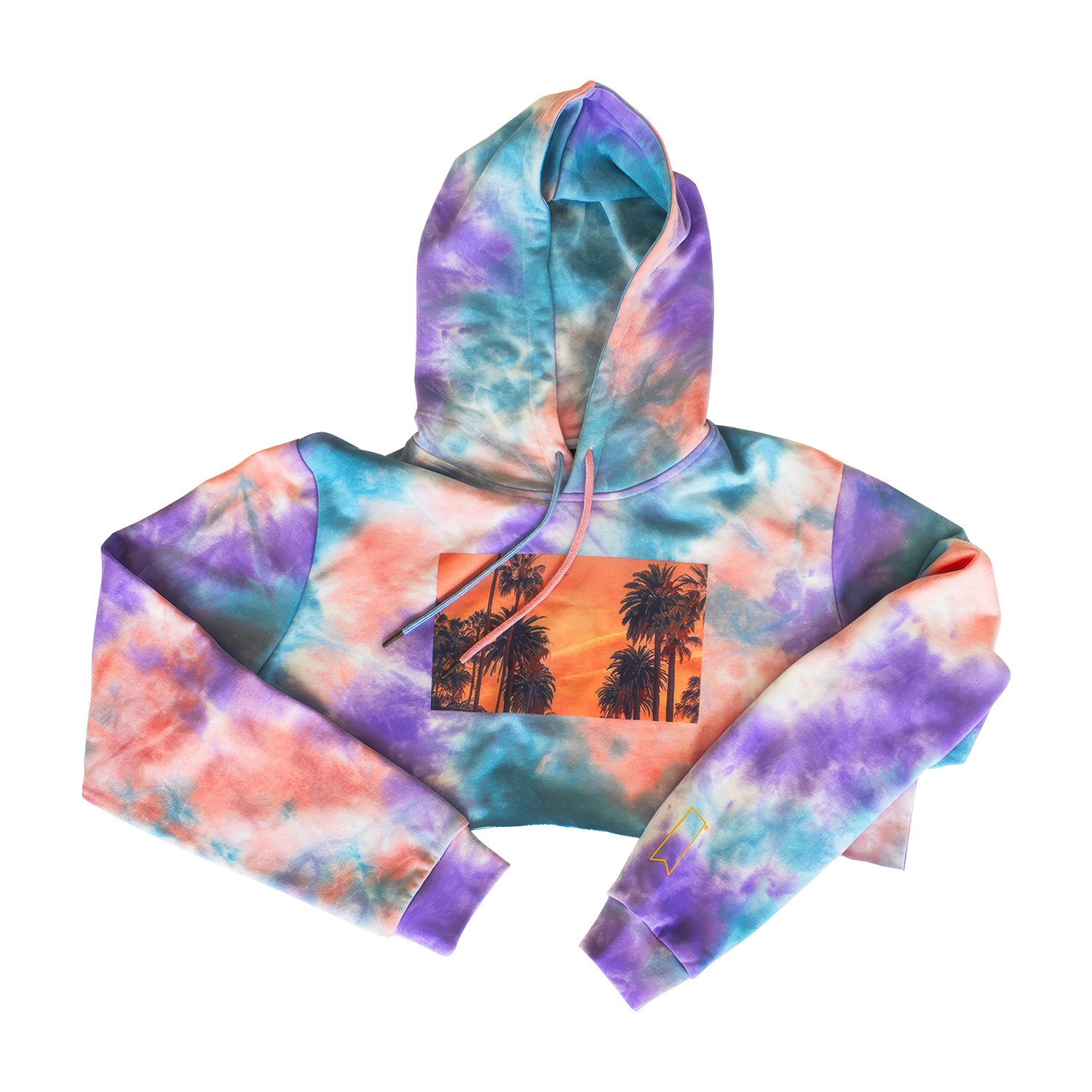 Dyed Crop Golden Hour Hoodie