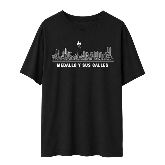 Medallo Y Sus Calles Black T-Shirt