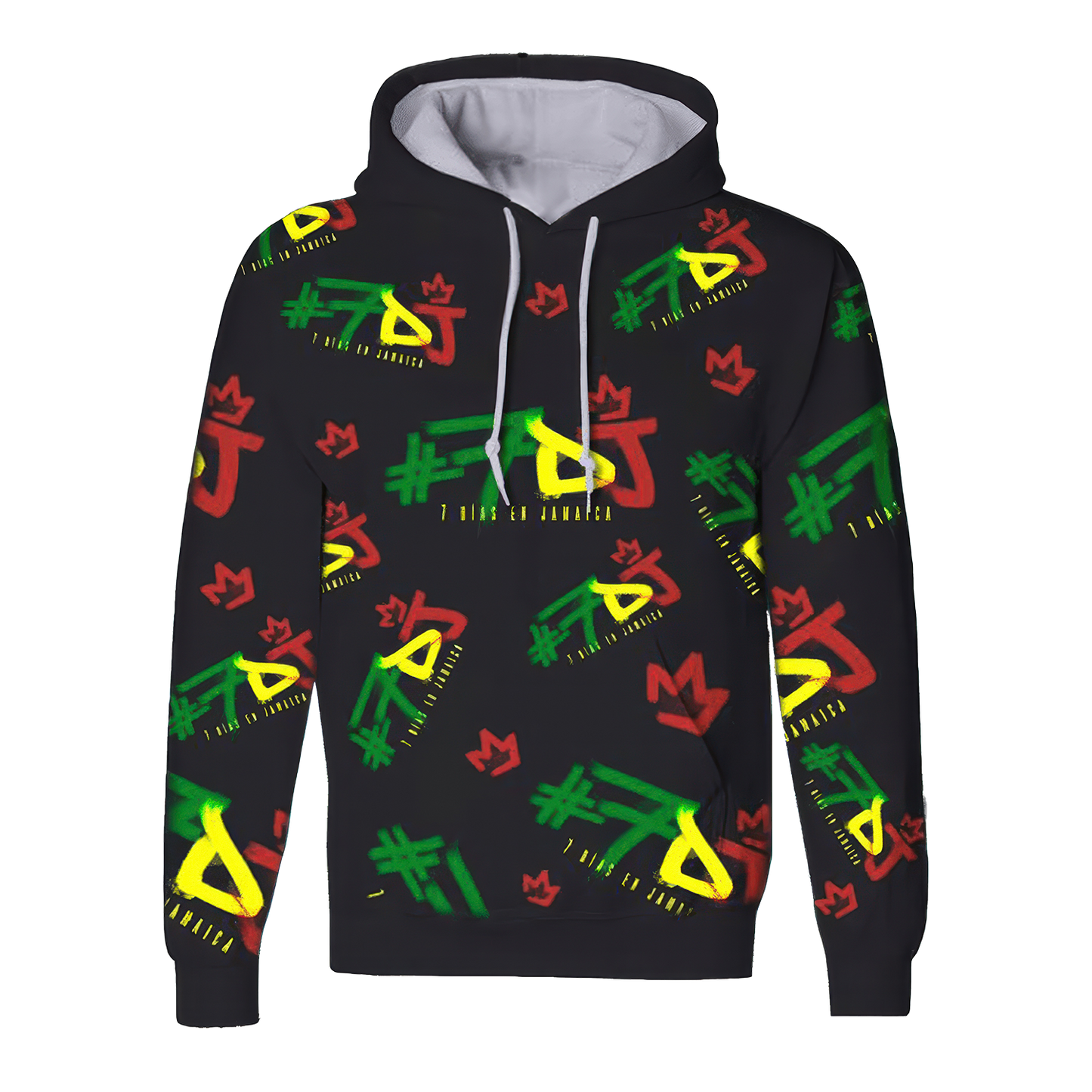 #7DJ Color Logo All-Over Hoodie