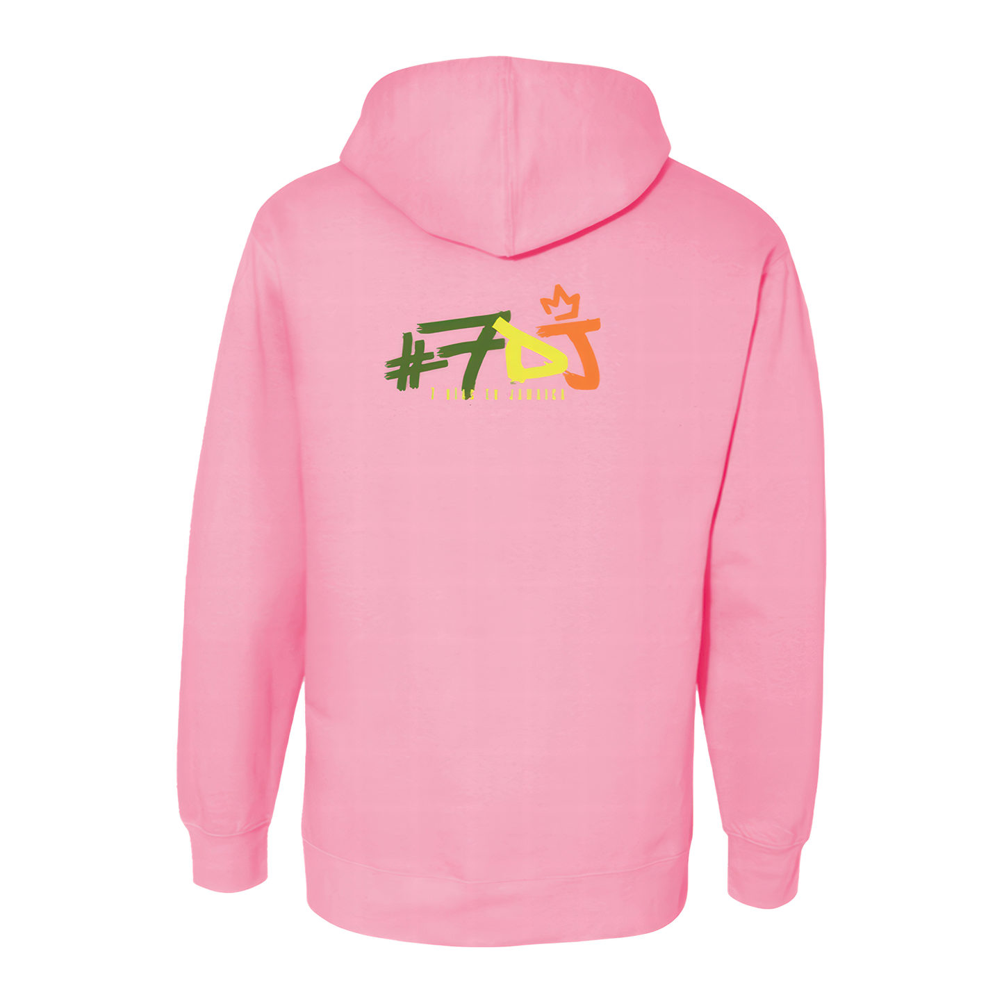 #7DJ Portrait Pink Hoodie