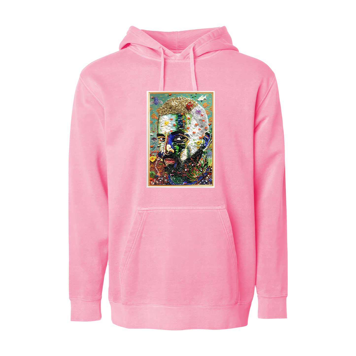 #7DJ Portrait Pink Hoodie