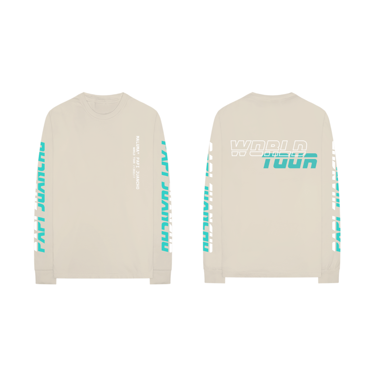 Maluma Papi Juancho Tour Natural Long Sleeve