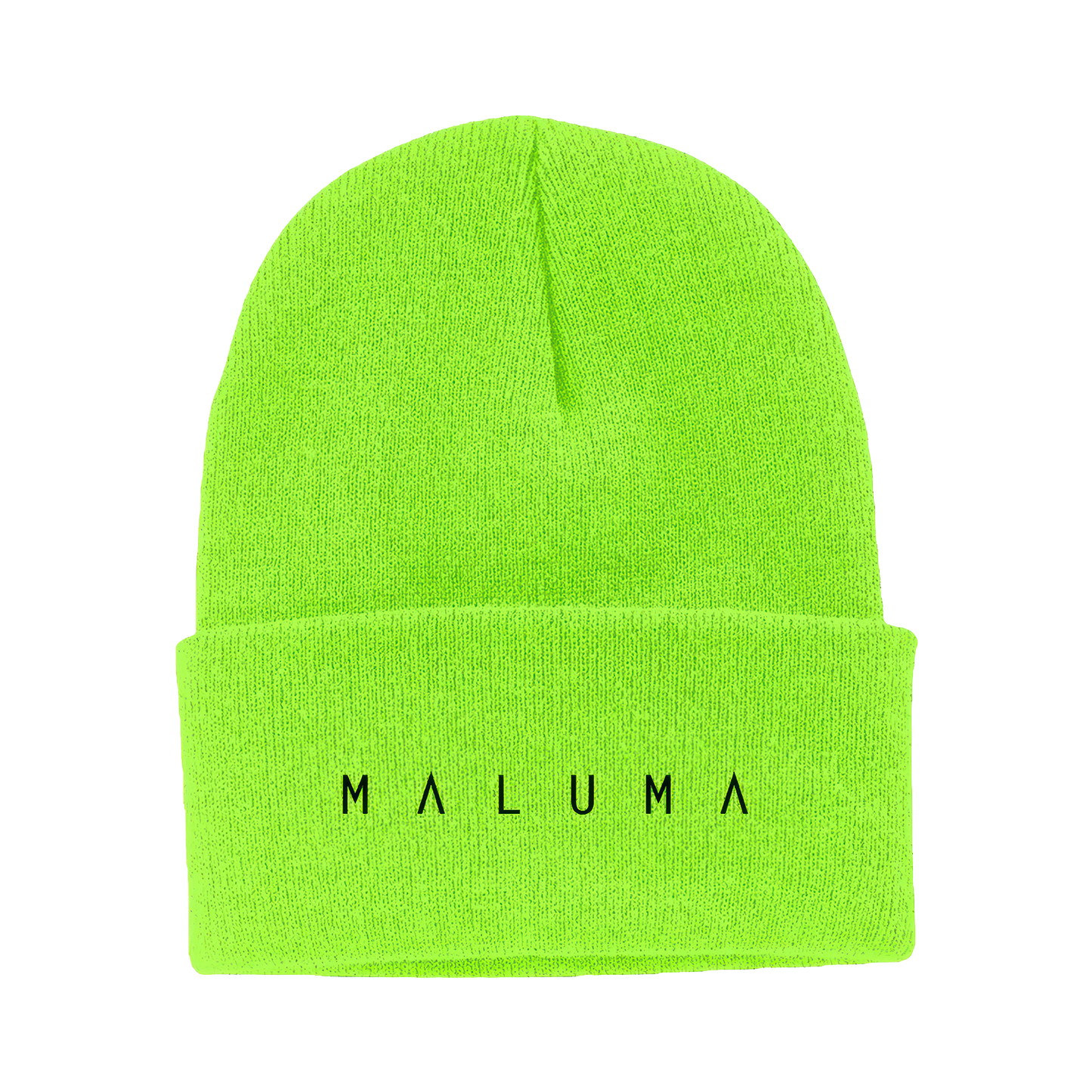Maluma Pyramid Neon Green Beanie