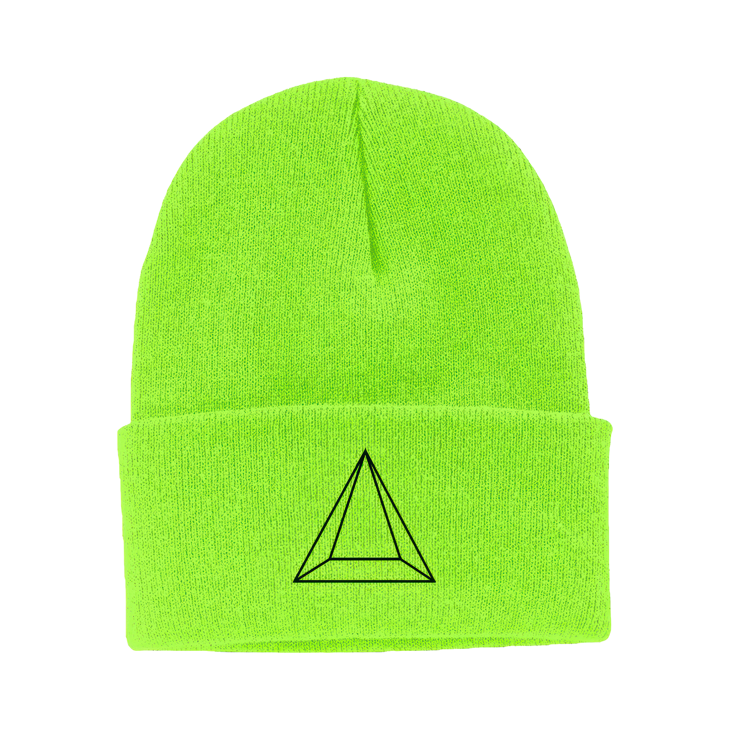 Maluma Pyramid Neon Green Beanie