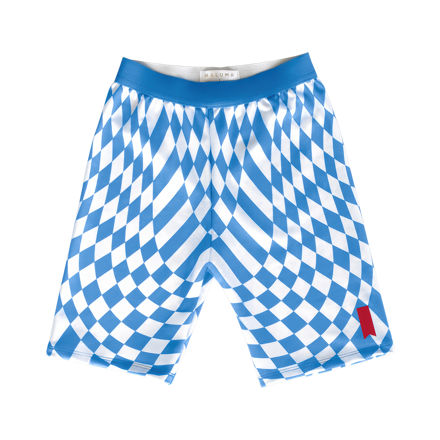 South Beach Checkered Biker Shorts
