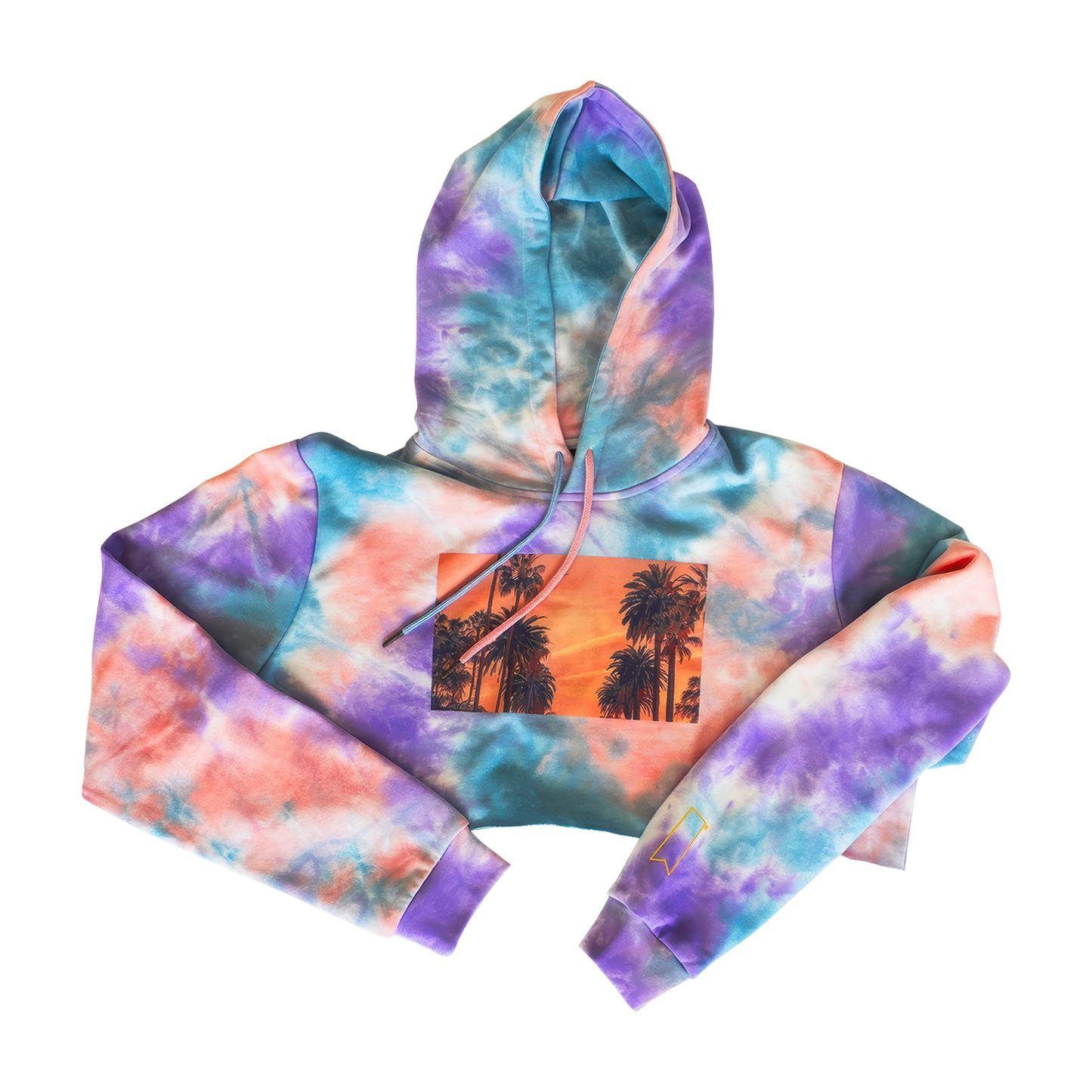 Dyed Crop Golden Hour Hoodie