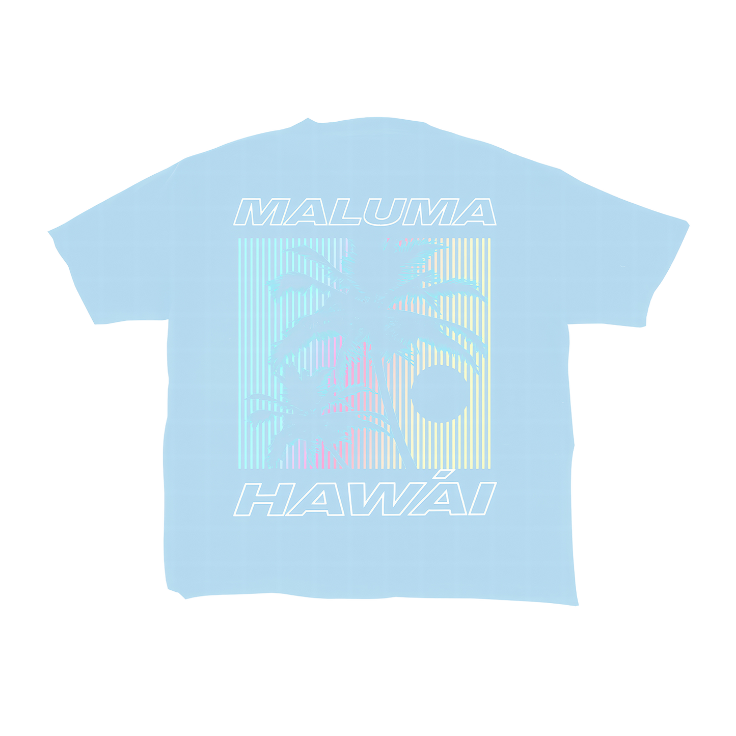 Blue Palm Tee